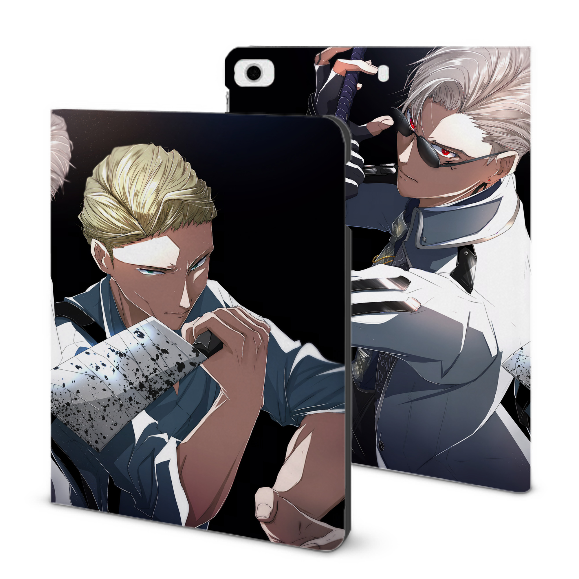（画像用） 呪術廻戦 Jujutsu Kaisen IPad ケース ブック型 PUレザー TPU 耐衝撃 軽量 薄型 ペン収納なし 全面保護 IPad 各モデル対応